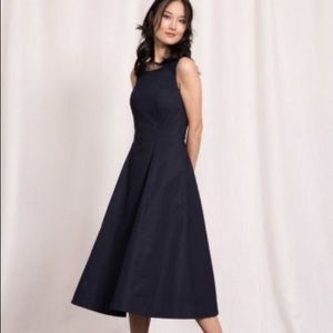 Boden Navy Blue Elena Sleeveless Tea Length Dress